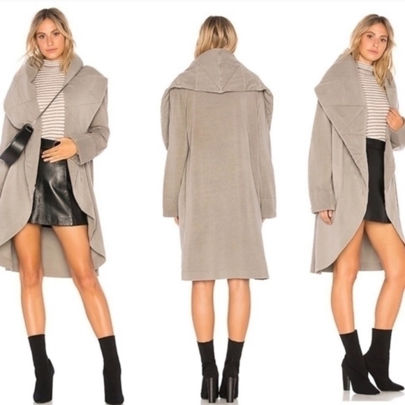 Young Fabulous & Broke Sandrine Quilted Coat Sage Green Size S/M - Picture 6 of 7